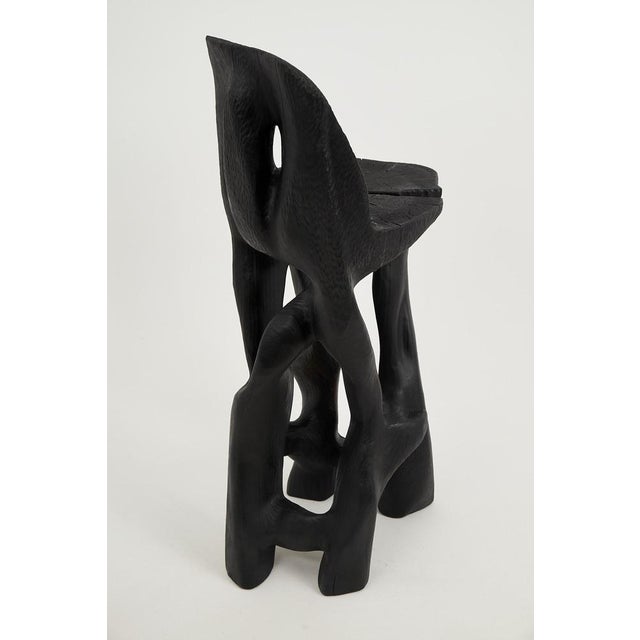 Makha Wood Sculptural Bar Chair by Logniture For Sale - Image 11 of 13