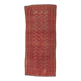 Early 20th Century Antique Tribal Afghan Ersari Rug 05'09 X 13'02 For Sale