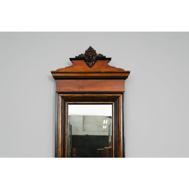 Brown Antique Gründerzeit Wall Mirror, 1800s For Sale - Image 8 of 14