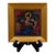 Mid-20th Century Naïve Folk Art Floral Still Life Painting in Gold Wood Frame For Sale