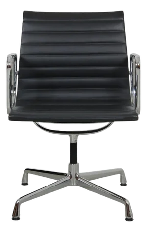 EA-108 Chair in Dark Grey Leather by Charles and Ray Eames, 2014