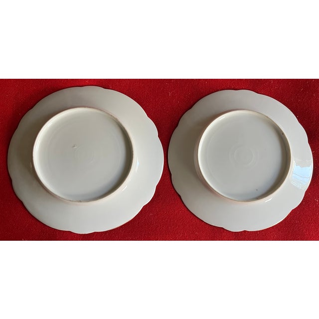 Antique Late 19th Century French Limoges Porcelain Plates With Hand Painted Fish - A Pair For Sale - Image 9 of 9