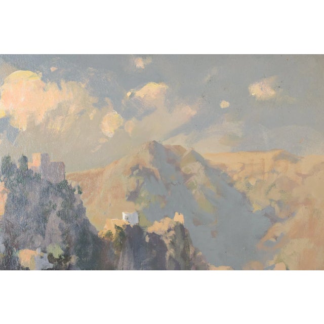 Mountain Landscape, 1985, Oil on Board For Sale - Image 6 of 10