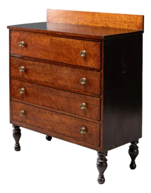 Antique Sheraton Birdseye Maple Chest