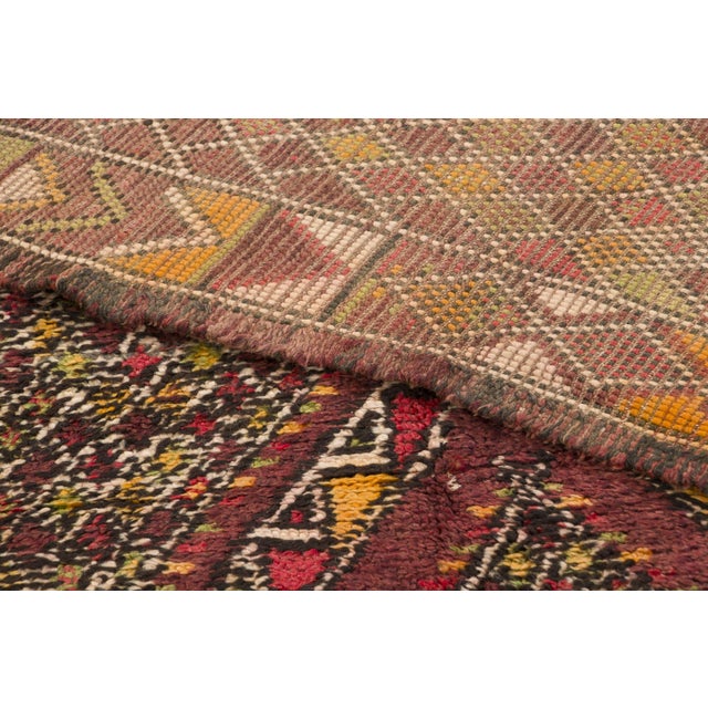 Textile Vintage Berber Moroccan Wool Rug With Diamond Grid by Rug & Kilim, 1950-1959 For Sale - Image 7 of 9