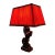 Mid-Century Modern 1950s Ceramic Rearing Stallion Lamp With Original Pinch-Pleat Shade For Sale