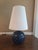 Kate Spade lamp in beautiful blue with original fabric shades. Lovely design with sphere base and elongated shades. All...