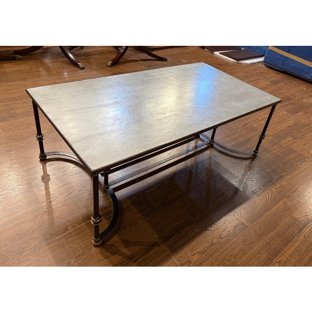 Rectangular Industrial Style/Casual Coffee Table by Century Furniture For Sale - Image 10 of 10