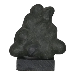 "Formia" Black Granite Sculpture by Danish Sculptor Ole Mynster Herold