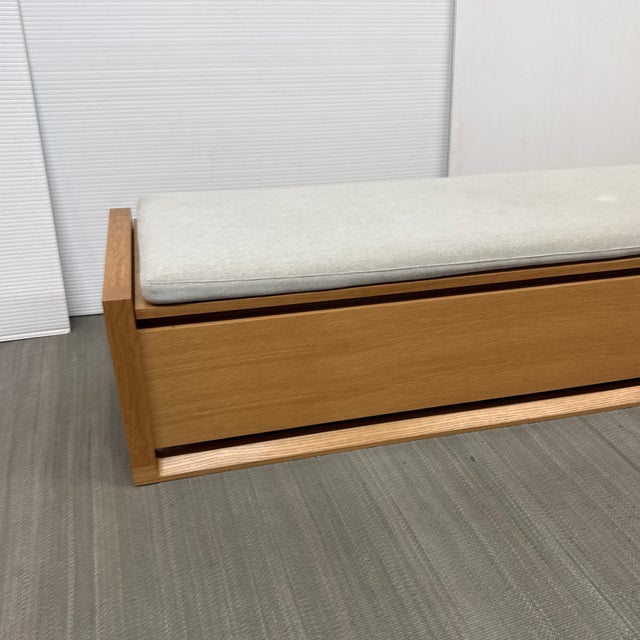Sean Yoo for Design Within Reach Matera Storage Bench + Cushion, Large For Sale - Image 11 of 12