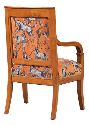 Seating Set in Cherry Wood, France, 1810s, Set of 5