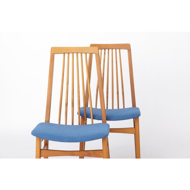 1970s Vintage German Dining Chairs in Beech, 1960s, Set of 2 For Sale - Image 5 of 10