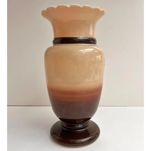 Large French Antique Vase in Opaline Glass For Sale - Image 7 of 9