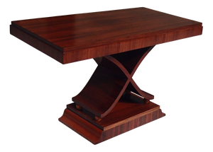 Art Deco Console Table with X-Shaped Legs, 1930s