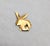 Trifari Vintage 1970s Signed Crown Trifari Goldtone Origami Rabbit Brooch For Sale - Image 4 of 7