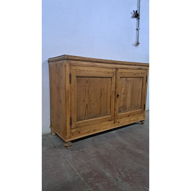 Small Tuscan Fir Sideboard, 1890s For Sale - Image 4 of 9