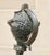 Roman Bronze Candelabrum - Lampstand With Bronze Oil Lamp modeled after Egyptian lamps with the crocodile feet and Nubian-...