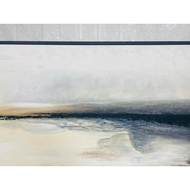 Large Abstract Landscape Oil Painting by Edward View, Framed For Sale - Image 10 of 18