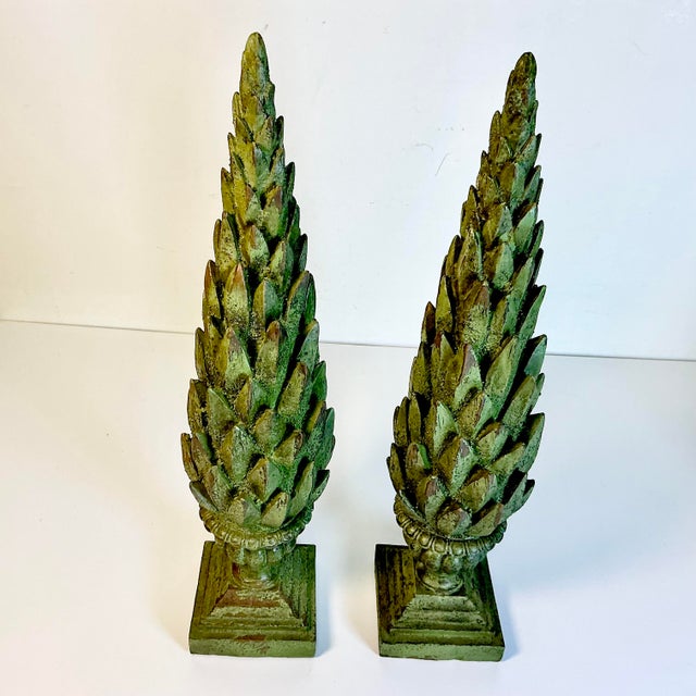 Mid-Century Neoclassical Hollywood Regency Greek Laurel Tree Topiaries - A Pair For Sale - Image 6 of 17
