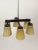 Ceiling Lamp with 6 Handmade Opaline Glass Shades from Lidokov, 1950s For Sale - Image 4 of 11