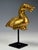 Gold Antique Folk Art Giltwood Mythical Duck Sculpture, 1850 For Sale - Image 8 of 12