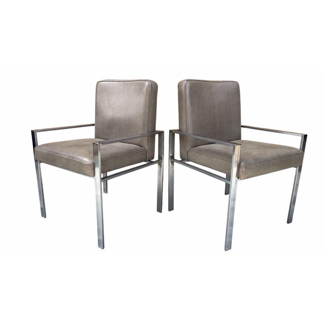 Mid 20th Century Mid Century Modern Harvey Probber Style Chairs Newly Reupholstered - Pair For Sale - Image 5 of 11