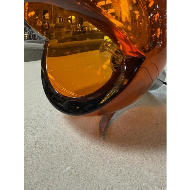 Space Age Table Lamp by Flavio Poli , Murano Glass. Italy 1970s. For Sale - Image 11 of 12