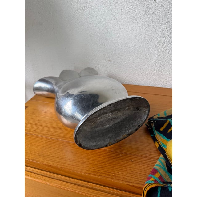 Vintage Vase in Aluminum, 1970s For Sale - Image 14 of 17