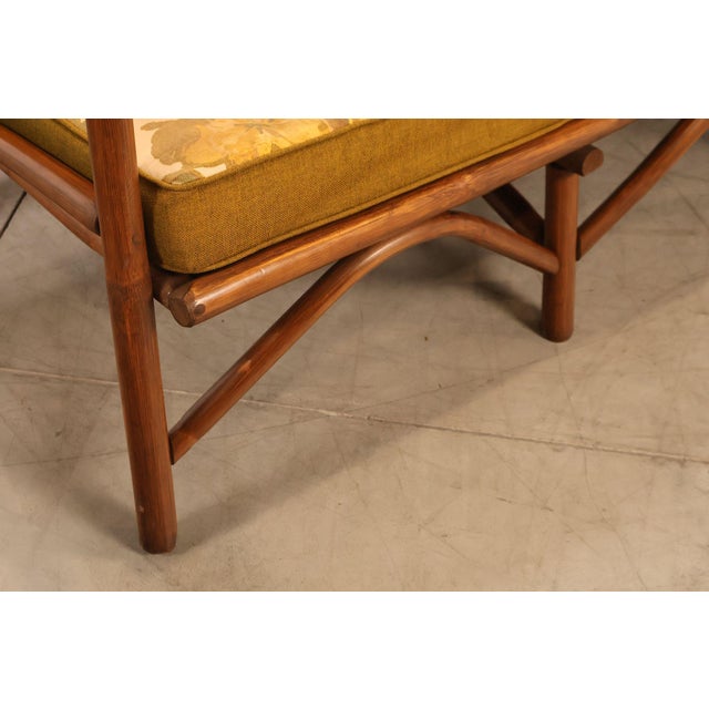Vogue Coastal Vintage Rattan Bamboo Sofa For Sale - Image 12 of 18