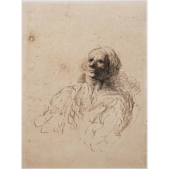 Honoré Daumier 1959 After Honoré Daumier "Study of Heads" Vintage Hungarian Photogravures - a Pair For Sale - Image 4 of 10