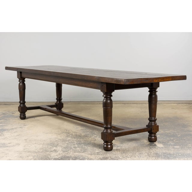 Antique French Louis XIII Style Oak Refectory Dining Table For Sale - Image 11 of 17