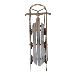 Antique Snow Sled Cabin Decor