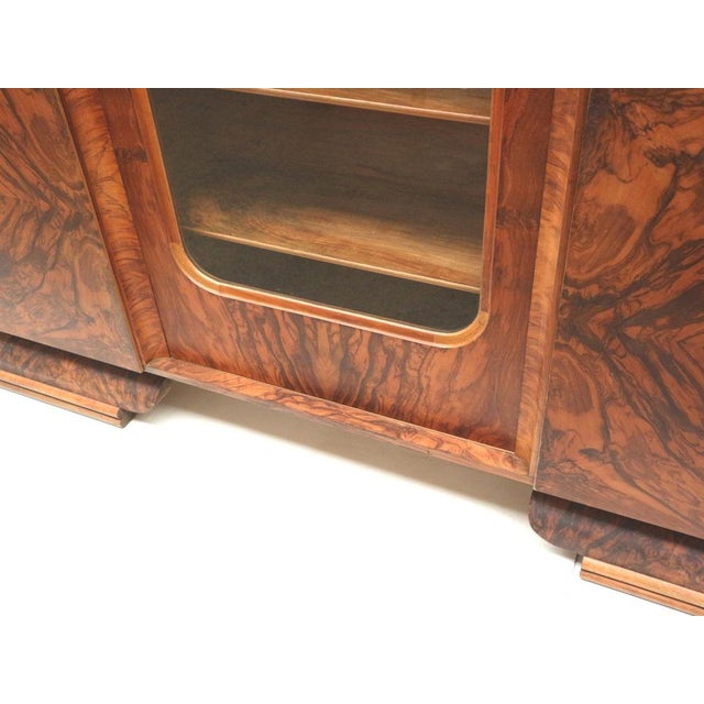 Large Vintage Art Deco Cabinet in Burl Walnut, 1930s For Sale - Image 10 of 12