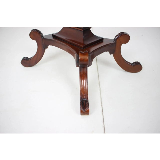 Brown Art Nouveau Wooden Table from Lira, 1910s For Sale - Image 8 of 12