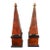 Pair of Vintage Burl Wood Obelisks by Decorative Crafts #8675 Neo- Classical For Sale