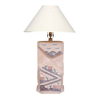 Southwestern Adobe Village Table Lamp For Sale