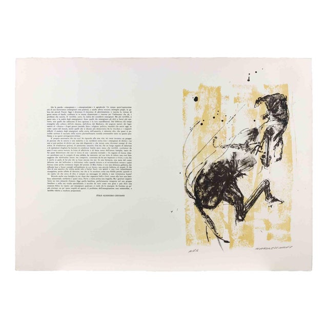 Marino Haupt, Abstract Composition, 1970s, Lithograph For Sale