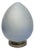 Large Italian Egg-Shaped Blue Glass Table Lamp, 1970s For Sale