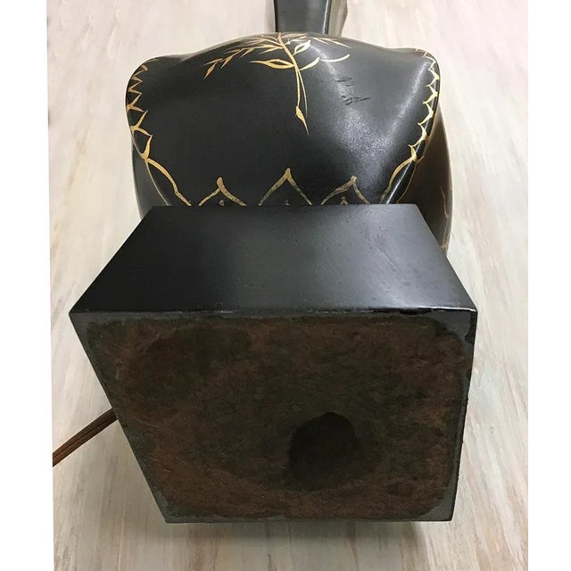 Mid-Century Modern Ceramic Table Lamp • Mid Century For Sale - Image 3 of 6