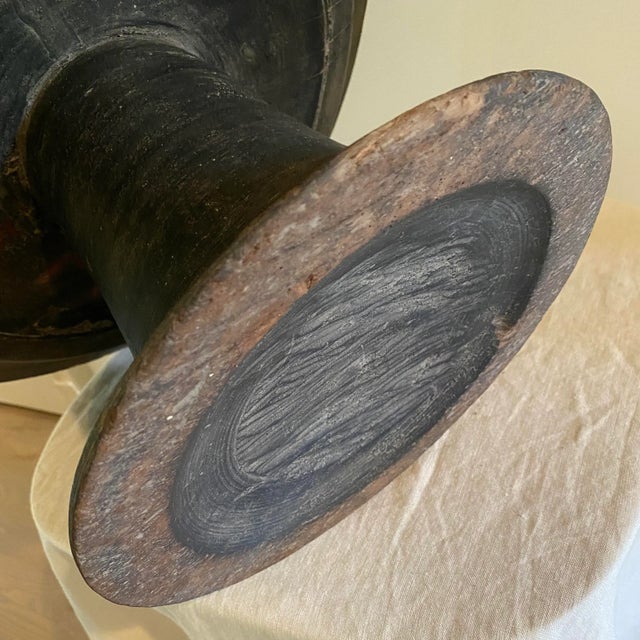 Coffee Early 20th Century Antique Wooden Offering Tray For Sale - Image 8 of 13