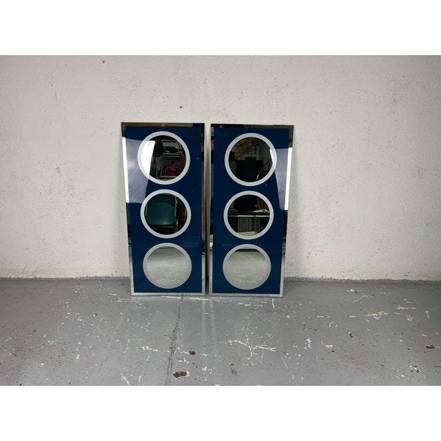 Postmodern Egizia Series Mirrors by Ettore Sottsass, 1980s, Set of 2 For Sale - Image 3 of 9