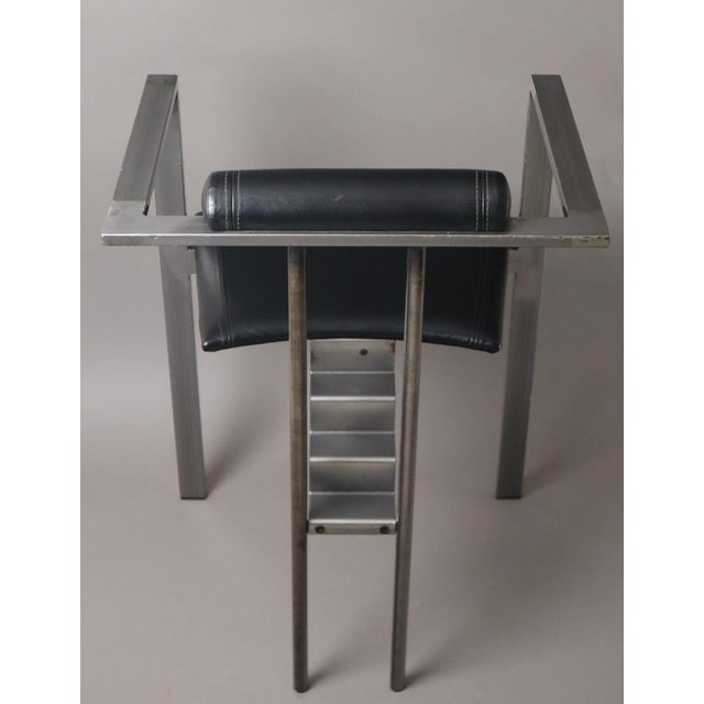 Postmodern Model Trix Chair in Leather and Metal from K.F. Forster for KFF Design, 1980s For Sale - Image 13 of 18