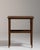 19th Century France Rich Walnut Brown Carved Walnut Side Table With Shelf For Sale - Image 9 of 11