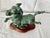 Mid 20th Century Mid-Century Bronze Asian Han Dynasty "Flying Horse of Gansu" on Carved Wooden Base Excellent Condition For Sale - Image 5 of 11