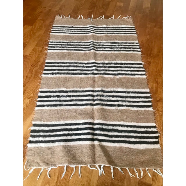 Turkish Handwoven Goat Hair Kilim Rug- 2′5″ × 4′1″ | Chairish