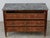 French 19th Century Walnut Three-Drawer Commode with Grey Marble Top For Sale - Image 10 of 12