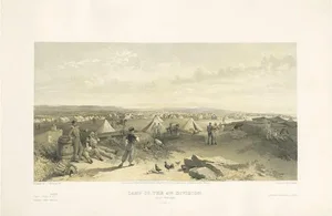 W. Simpson, Illustration of the Camp of the 4th Division, Crimean War, 1855, Print