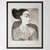 Figurative "Picasso's Female Heads" Contemporary Black and White Gallery Wall of Photographs, Framed - Set of 16 For Sale - Image 3 of 14