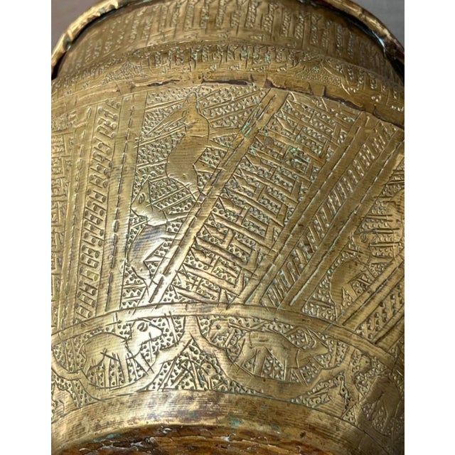 Late 19th Century Brass Flowerpot, Egypt, 1890s For Sale - Image 6 of 14
