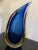 Abstract 1980s Oggetti Blue/Citrine Murano Glass Vase For Sale - Image 3 of 13